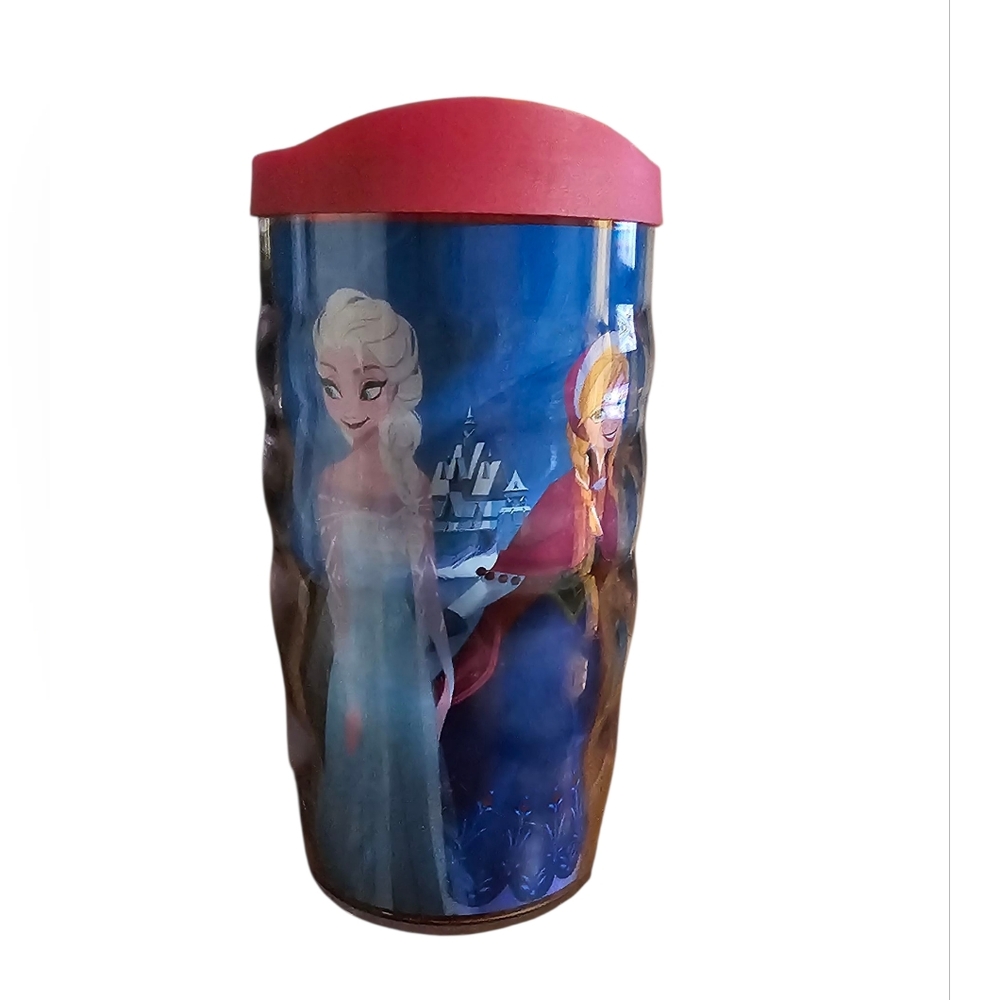 Disney Frozen Tervis 10oz Tumbler – Elsa, Anna & Olaf Design with Pink‎ Lid